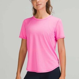 Lululemon Running and Training T-Shirt Top Pink Size 2 🩷
